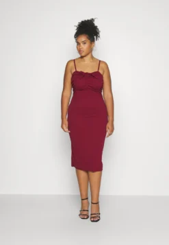 Curve Dolly Midi - Cocktailjurk - Wine