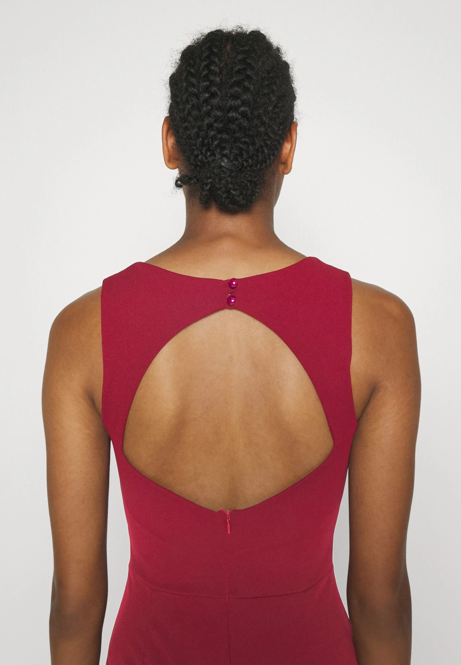 Alyona Heart Midi Dress - Jerseyjurk - Berry Wine 5 Alyona Heart Midi Dress - Jerseyjurk - Berry Wine - Afbeelding 5