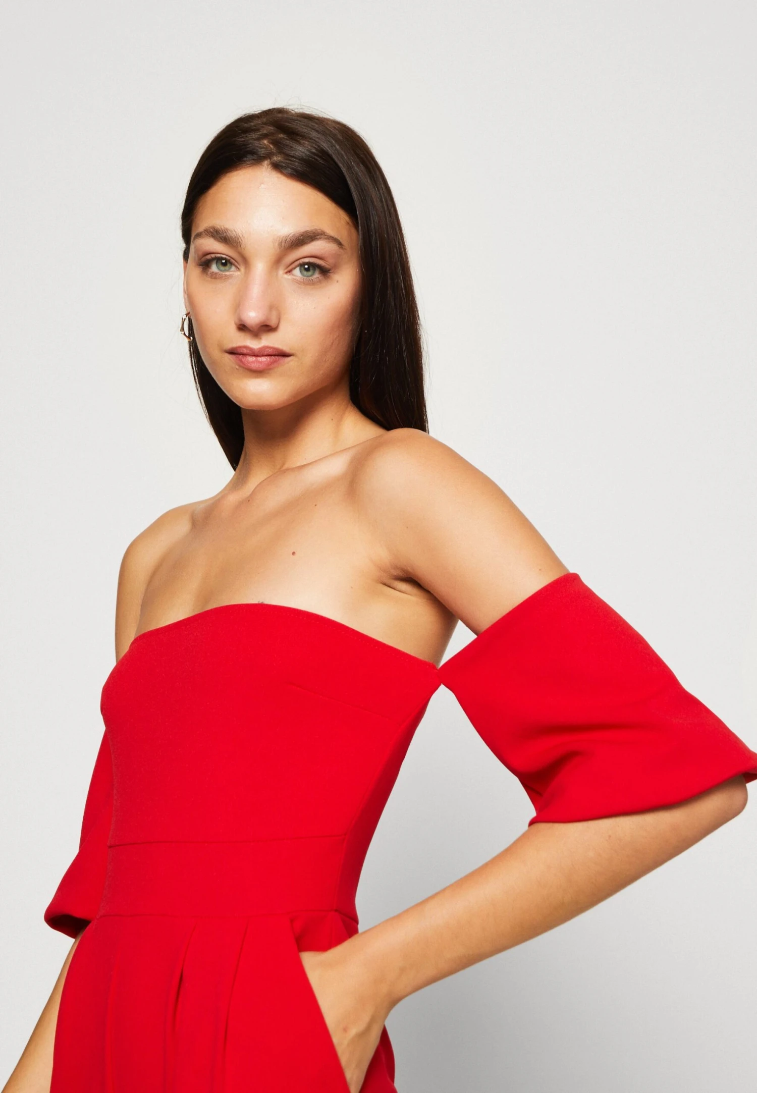 Wal G Luette Off Shoulder - Jumpsuit - Red 4 Wal G Luette Off Shoulder - Jumpsuit - Red - Afbeelding 4