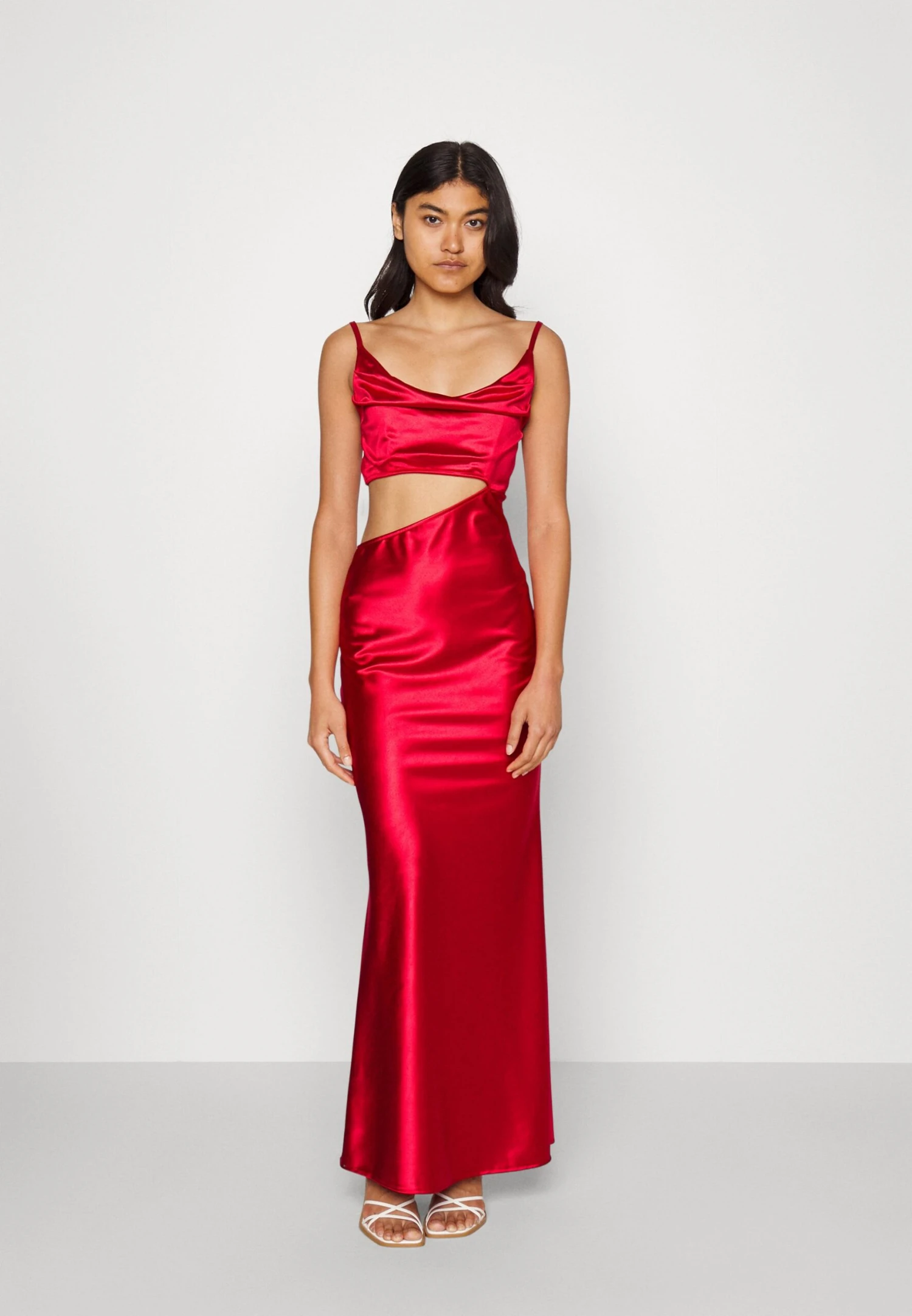 Wal G Sharara Cut Out Dress - Cocktailjurk - Red 1 Wal G Sharara Cut Out Dress - Cocktailjurk - Red
