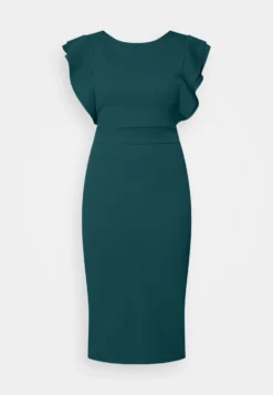 Wal G Diana Ruffle Sleeve Midi Dress - Jerseyjurk - Dark Teal Blue 10 Wal G Diana Ruffle Sleeve Midi Dress - Jerseyjurk - Dark Teal Blue -Wal G Verkoopwinkel 850721e6533e4bdf9527085d976465fd scaled