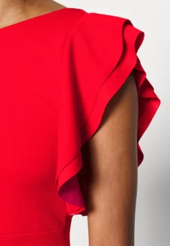 Contrast Frill Sleeve Midi Dress - Jerseyjurk - Red/Fuchsia -Wal G Verkoopwinkel 87a87176fa2847e9992bbccefed9bad1 scaled