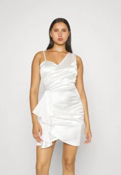 Wal G Tanya Ruffle Mini - Cocktailjurk - White -Wal G Verkoopwinkel 88bfc055fa7b40b18e4e2357d79318d0 scaled