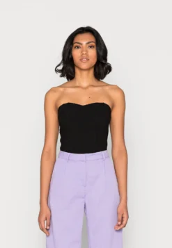 Wal G Lykke Boned Bandeau - Top - Black