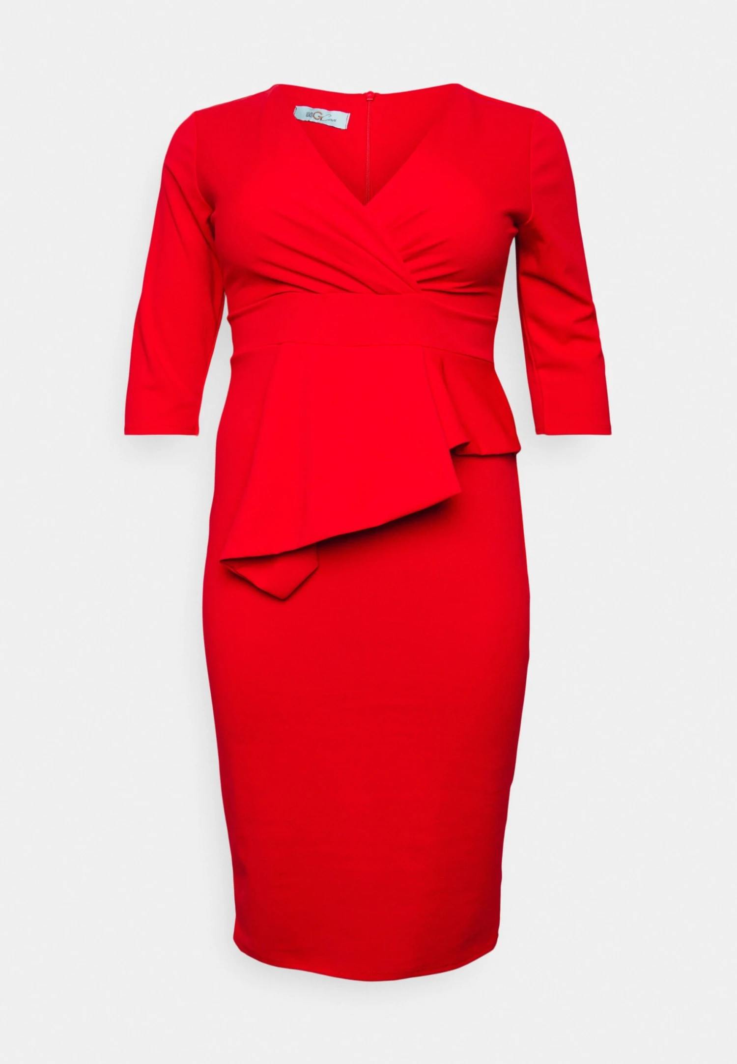 Hossy V Neck Midi - Cocktailjurk - Red 5 Hossy V Neck Midi - Cocktailjurk - Red - Afbeelding 5