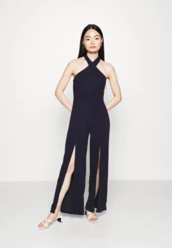 Alfo Cross Neck - Jumpsuit - Navy Blue