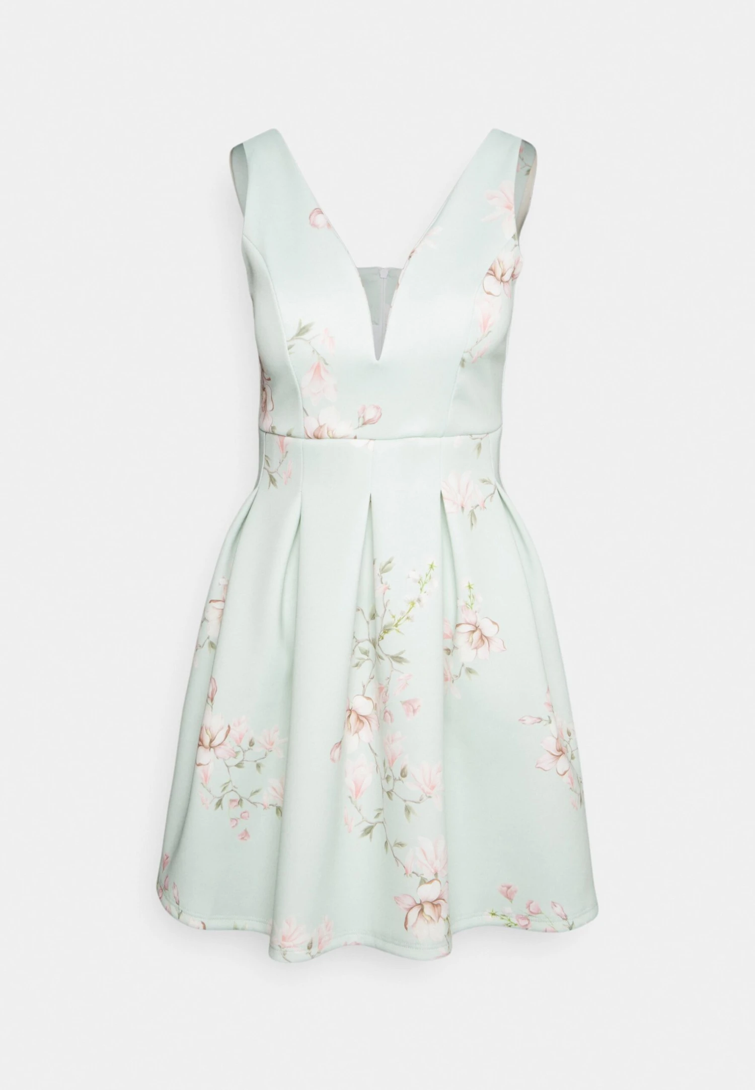 Wedding V Neck Print Skater - Cocktailjurk - Hellgrün 6 Wedding V Neck Print Skater - Cocktailjurk - Hellgrün - Afbeelding 6