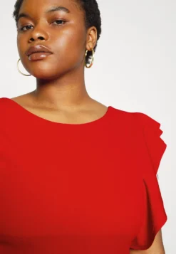 Rusie Ruffle Midi - Cocktailjurk - Red -Wal G Verkoopwinkel 908cc00d02124f47bf67b559640c38a5 scaled