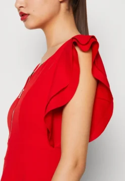 Wal G Danya Ruffle Sleeve Zip Skater Dress - Jerseyjurk - Red -Wal G Verkoopwinkel 9a3c20b5c7674b48961c68b59b82e1e0 scaled