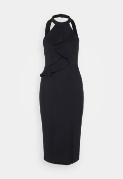 Wal G Sasha Frill Neck Midi Dress - Jerseyjurk - Navy Blue -Wal G Verkoopwinkel 9afab5b320164623b2d82ba9bc80c514 scaled