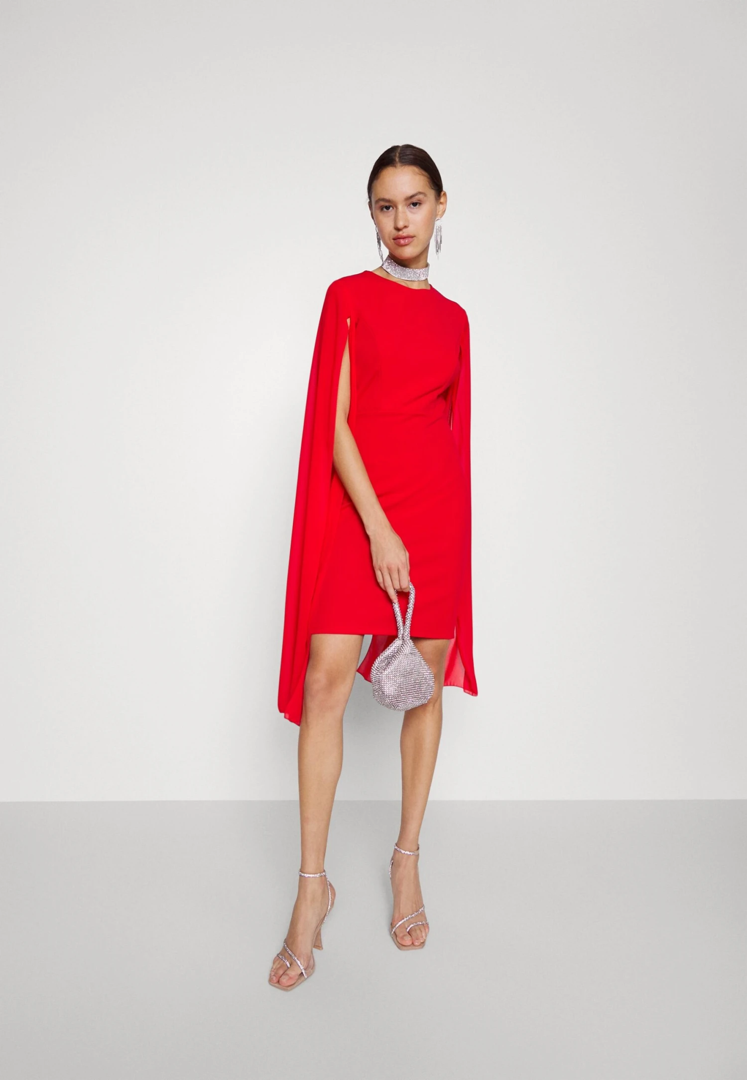 Wal G Holly Sleeve Dress - Cocktailjurk - Red 2 Wal G Holly Sleeve Dress - Cocktailjurk - Red - Afbeelding 2