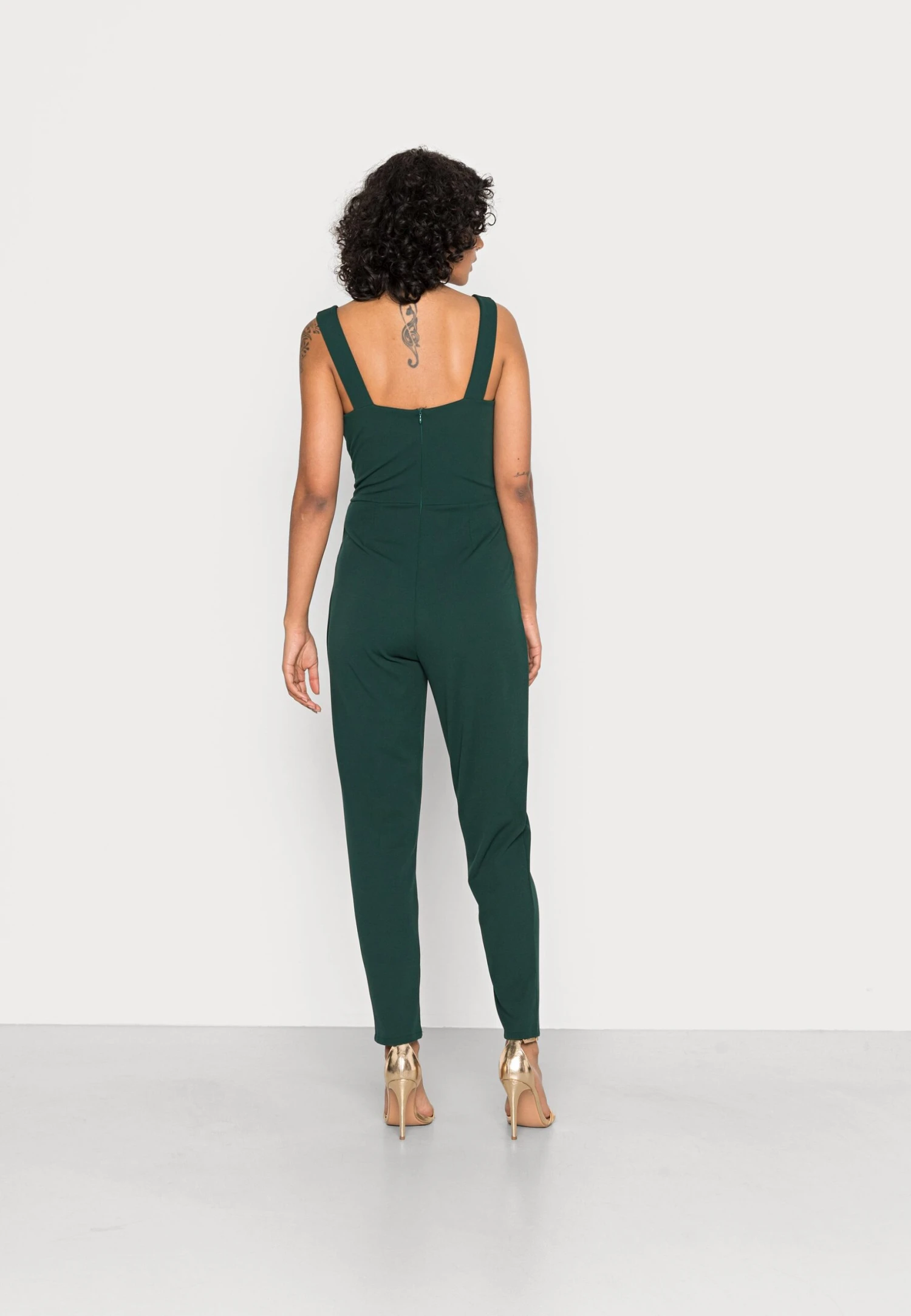 Wal G V Neck - Jumpsuit - Forest Green 3 Wal G V Neck - Jumpsuit - Forest Green - Afbeelding 3