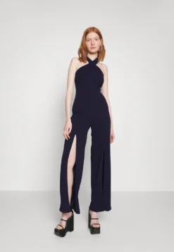 Wal G Alfo Cross Neck - Jumpsuit - Dark Blue