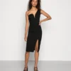 Wal G Gigi One Shoulder Midi Dress - Cocktailjurk - Black
