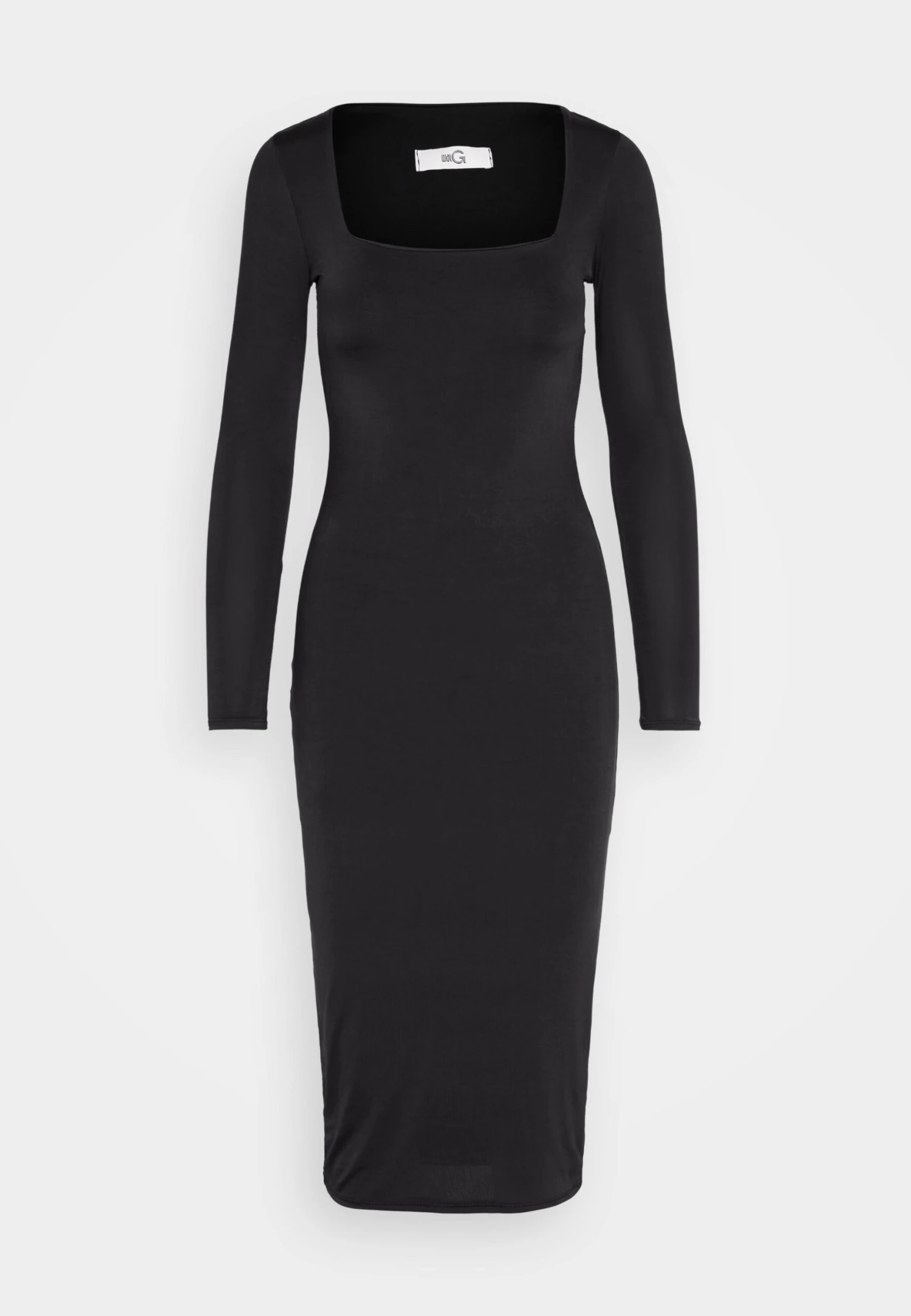 Wal G Mel Square Neck Midi - Cocktailjurk - Black 5 Wal G Mel Square Neck Midi - Cocktailjurk - Black - Afbeelding 5