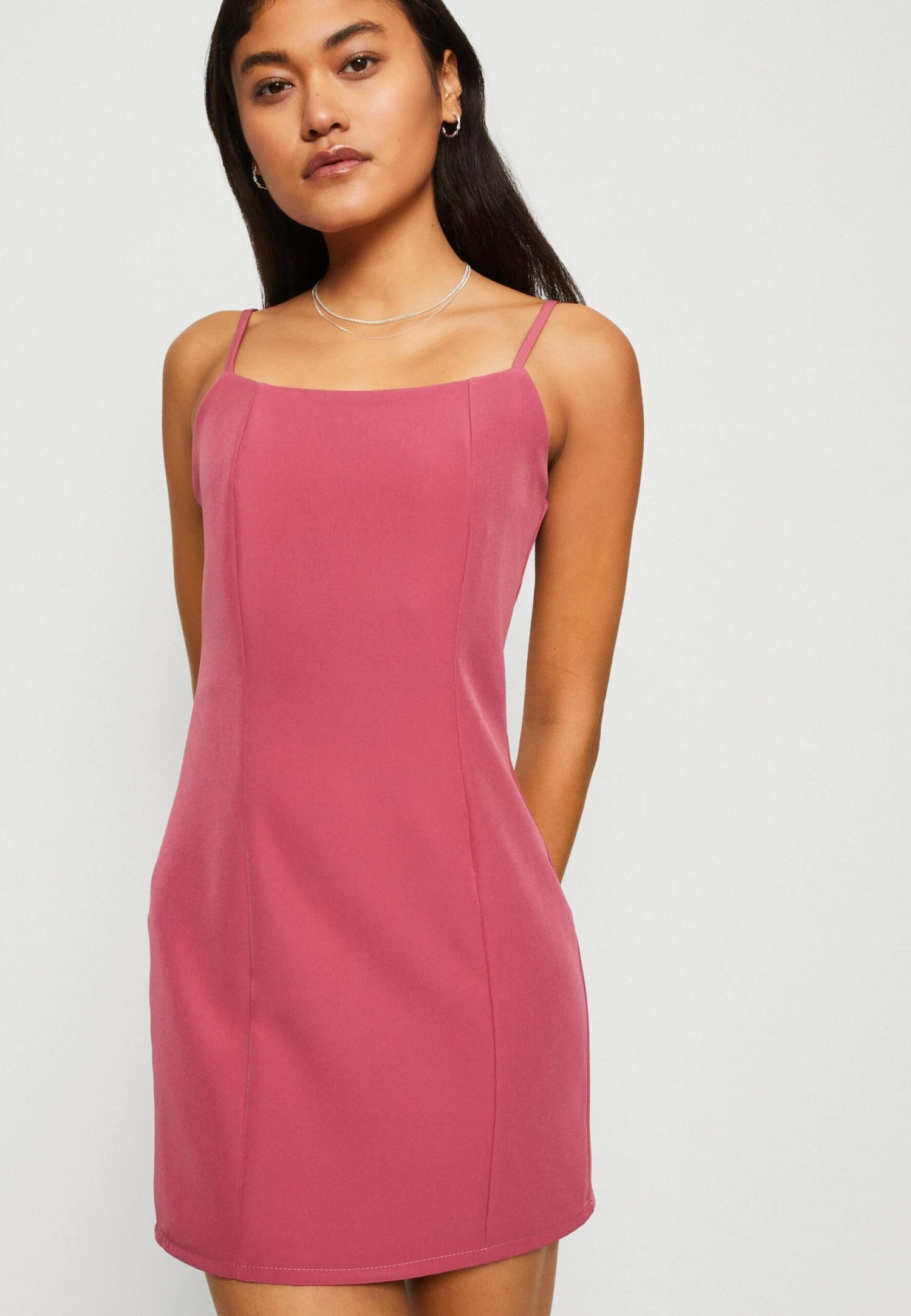 Wal G Boa Strappy Mini - Etui-Jurk - Magenta 4 Wal G Boa Strappy Mini - Etui-Jurk - Magenta - Afbeelding 4