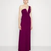 Fleur One Shoulder- Jumpsuit - Plum
