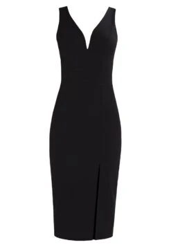 Wal G V Neck Midi - Jerseyjurk - Black -Wal G Verkoopwinkel aa1a3cd35d904e3a9e31d3a2b313457e