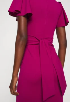 Tatiana Ruffle Sleeve Midi - Cocktailjurk - Raspberry -Wal G Verkoopwinkel acebf823183541788c27cbe2327ee7a6 scaled