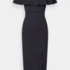 Camille Ruffle Midi - Cocktailjurk - Navy Blue