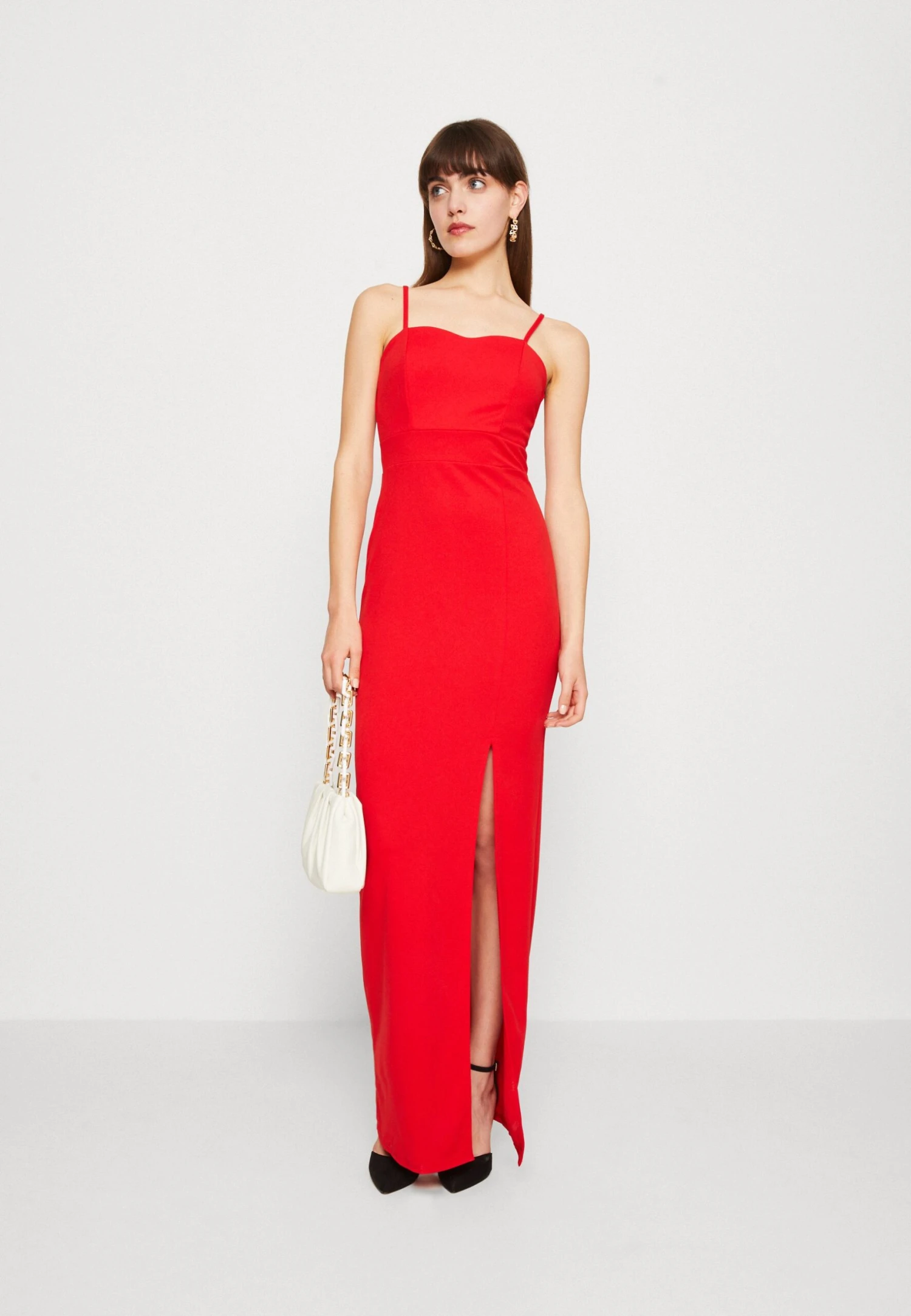 Wal G Jeane Strappy Maxi - Jerseyjurk - Red 2 Wal G Jeane Strappy Maxi - Jerseyjurk - Red - Afbeelding 2