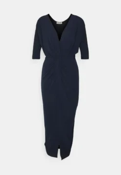 Knot Midi Dress - Jerseyjurk - Navy Blue -Wal G Verkoopwinkel b262de05eeea43bca9dc26712b295fcf scaled