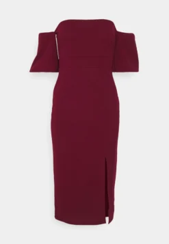 Wal G Cylon Off Shoulder Midi Dress - Cocktailjurk - Berry Wine -Wal G Verkoopwinkel b6798e32465647ea85e9349a9e92b72d scaled