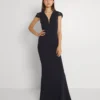 Wal G Sammy Maxi Dress - Jerseyjurk - Navy Blue