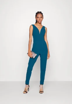 Wal G V Neck - Jumpsuit - Dark Teal Blue -Wal G Verkoopwinkel b741eea398534b5eaed19ce292d03651 scaled