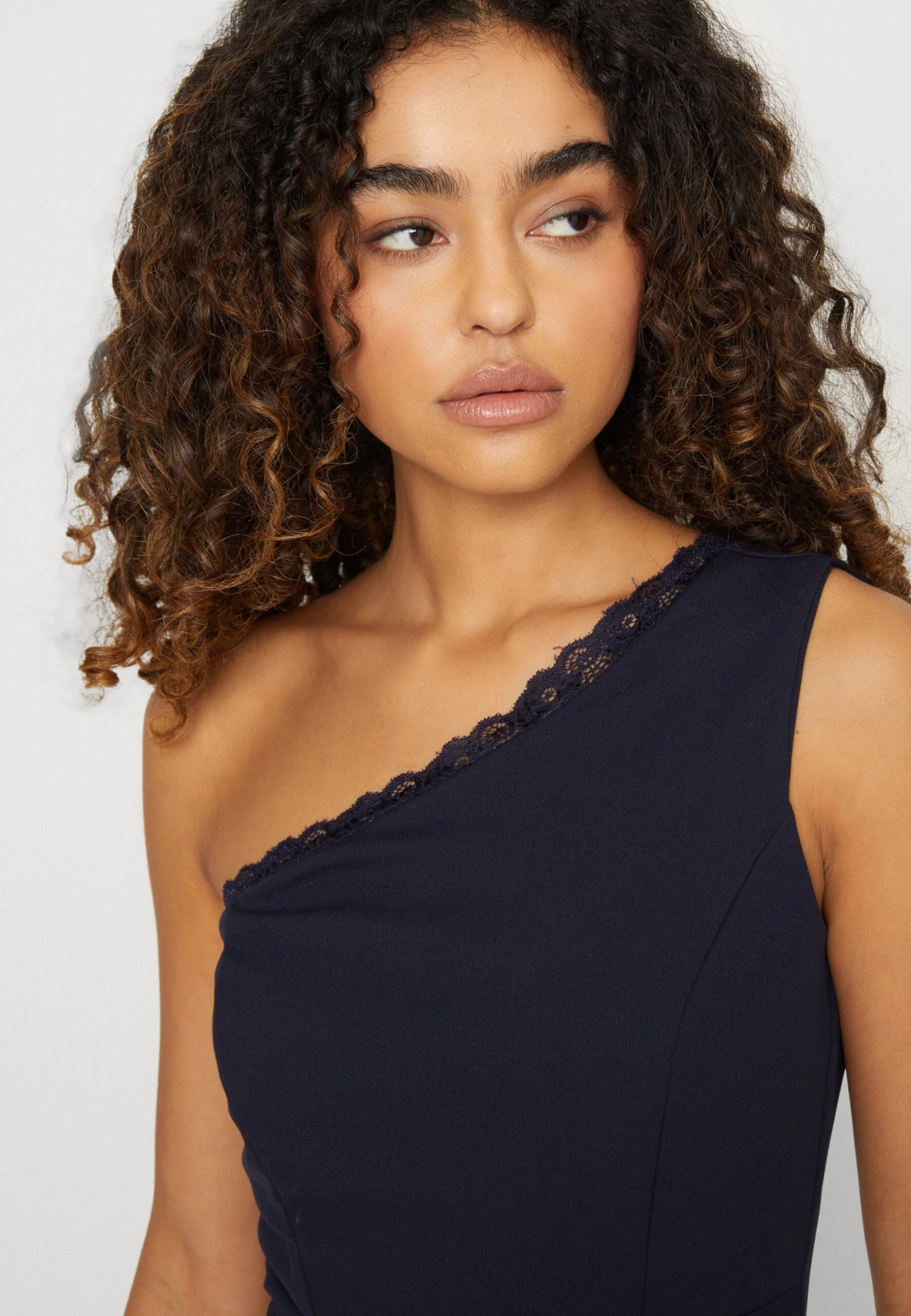 Wal G Sofia Midi - Jerseyjurk - Navy Blue 4 Wal G Sofia Midi - Jerseyjurk - Navy Blue - Afbeelding 4