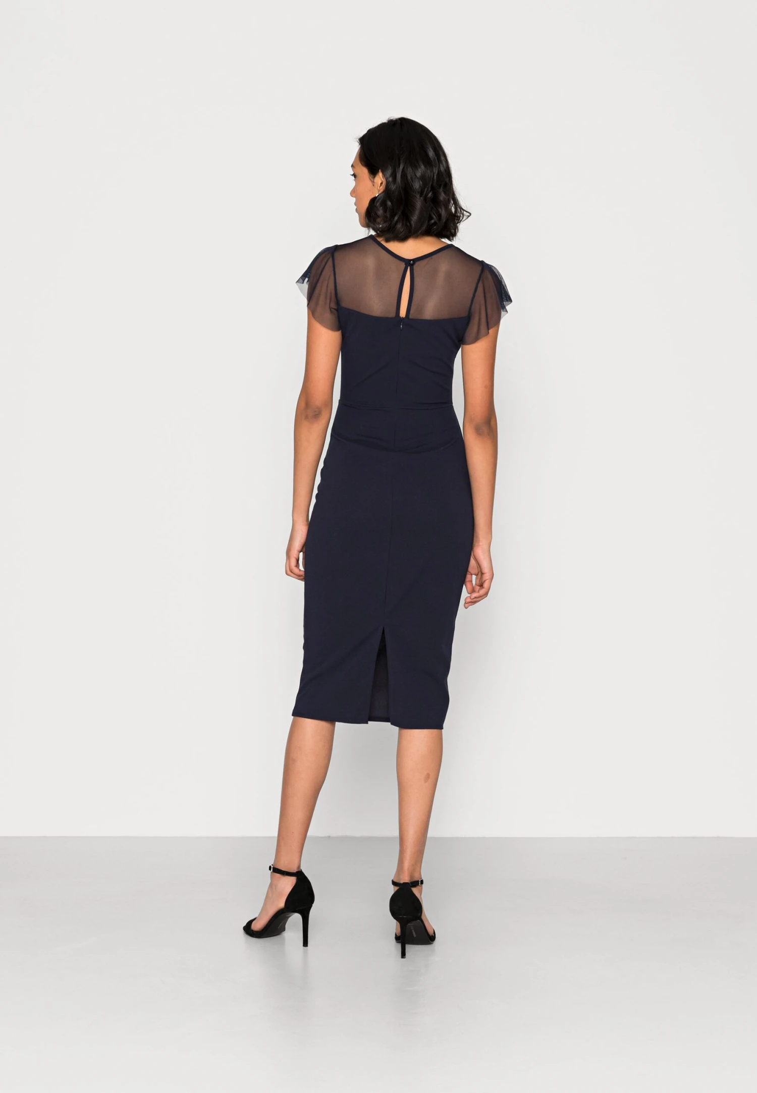 Wal G Dylan Midi Dress - Cocktailjurk - Navy 3 Wal G Dylan Midi Dress - Cocktailjurk - Navy - Afbeelding 3