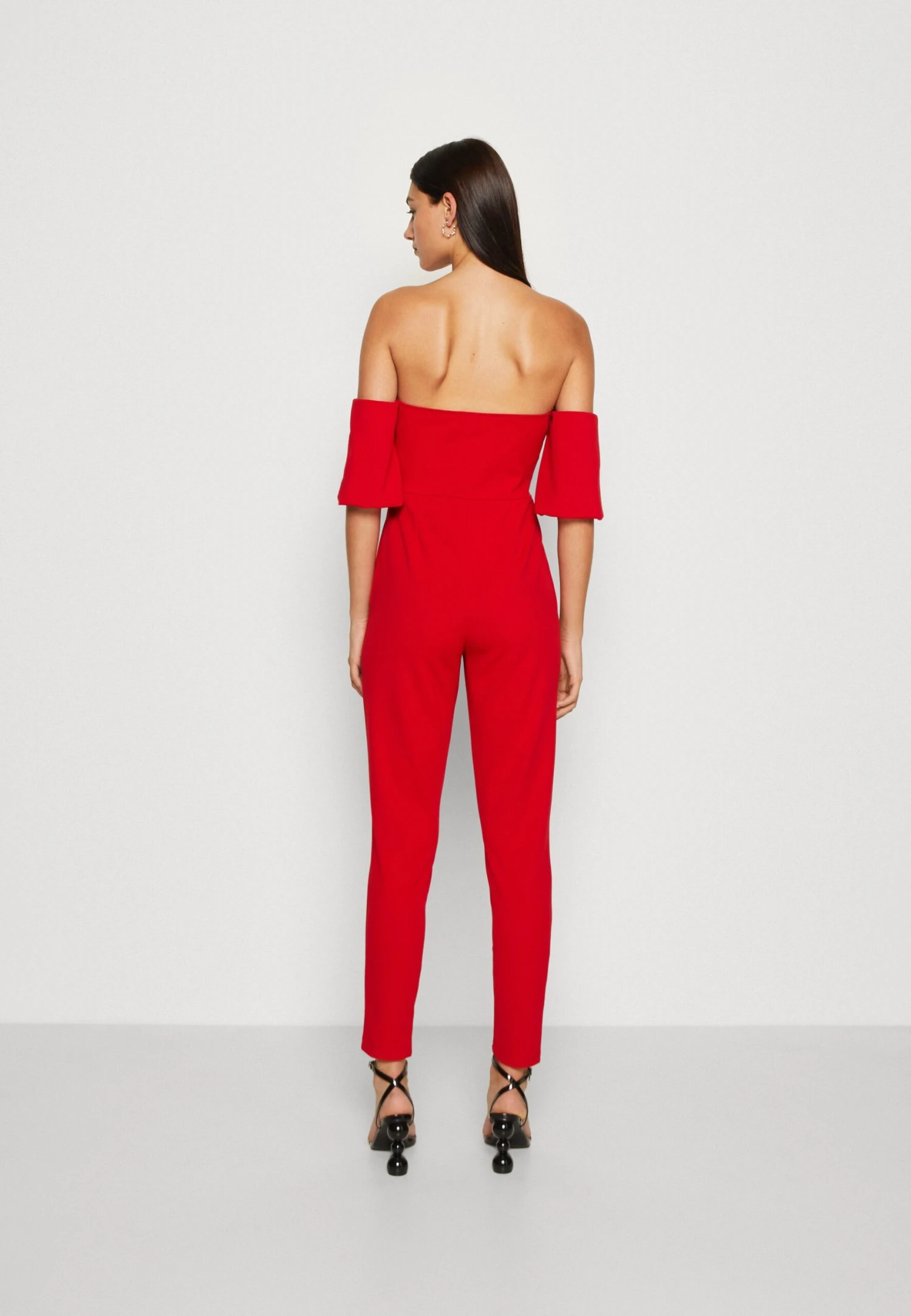 Wal G Luette Off Shoulder - Jumpsuit - Red 3 Wal G Luette Off Shoulder - Jumpsuit - Red - Afbeelding 3