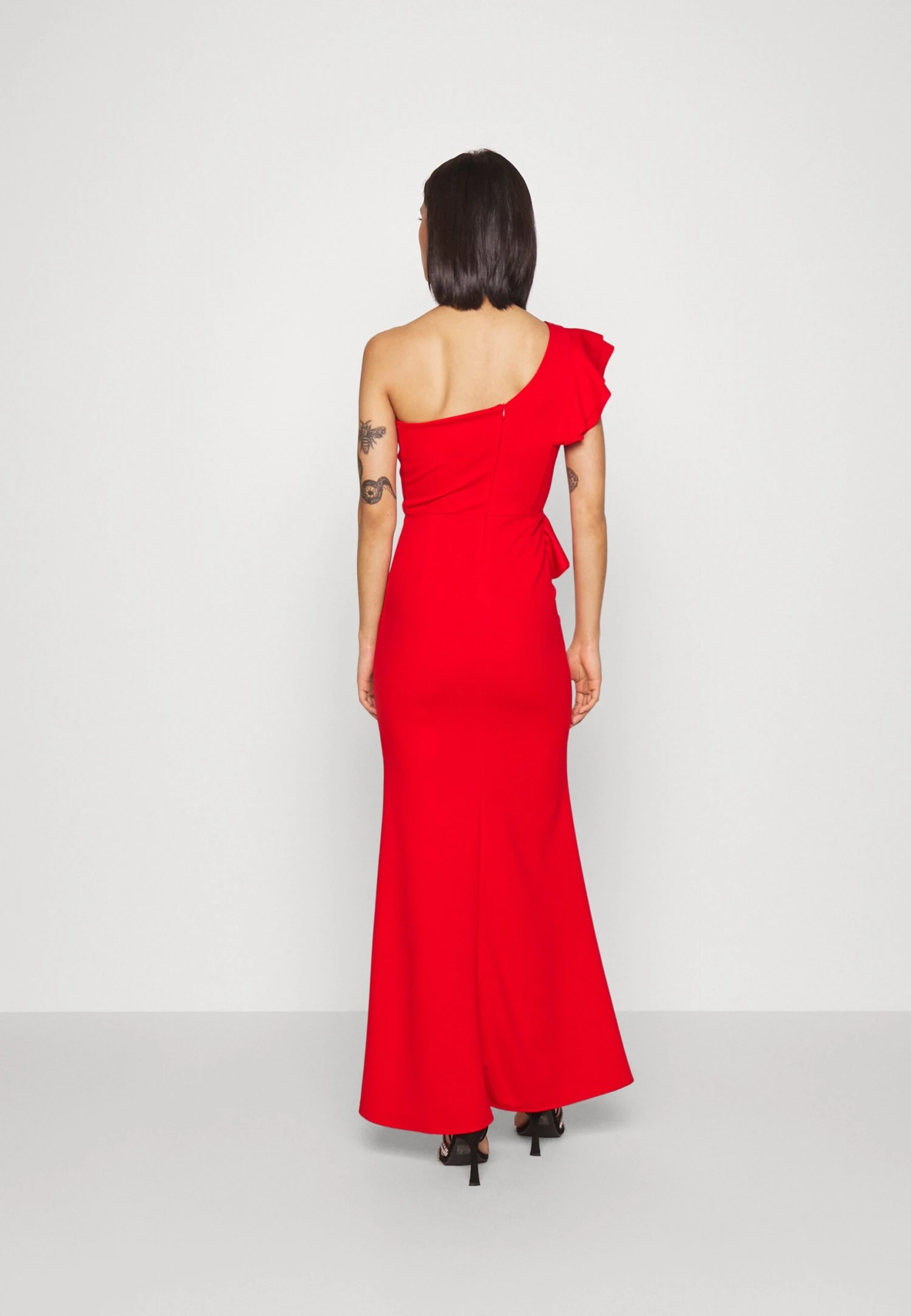 Wal G One Shoulder Maxi Dress - Cocktailjurk - Red 3 Wal G One Shoulder Maxi Dress - Cocktailjurk - Red - Afbeelding 3