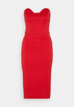 Wal G Dolly V Neck Midi - Jerseyjurk - Red 10 Wal G Dolly V Neck Midi - Jerseyjurk - Red -Wal G Verkoopwinkel c135f9aabeb64b19b3a25a7a7cc7946d scaled