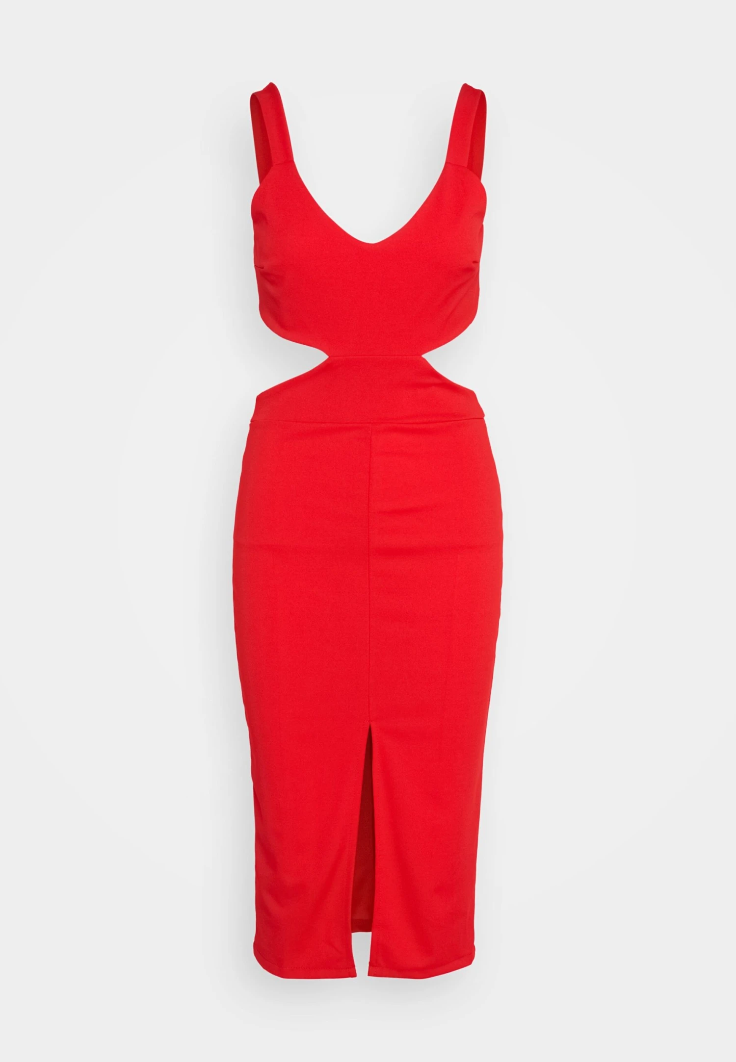 Wal G Brodie Cut Out Midi - Jerseyjurk - Red 5 Wal G Brodie Cut Out Midi - Jerseyjurk - Red - Afbeelding 5