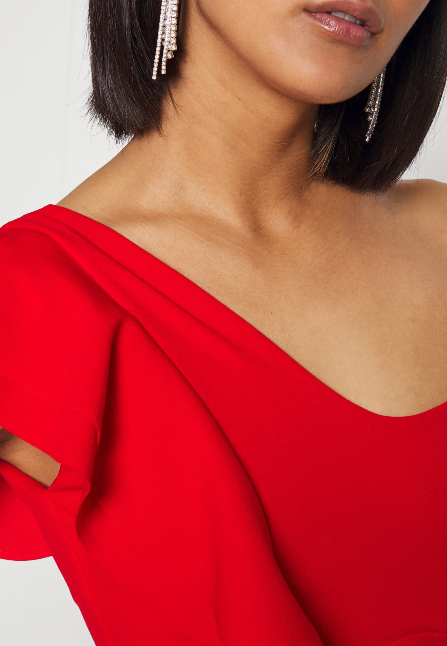 Wal G One Shoulder Maxi Dress - Cocktailjurk - Red 6 Wal G One Shoulder Maxi Dress - Cocktailjurk - Red - Afbeelding 6