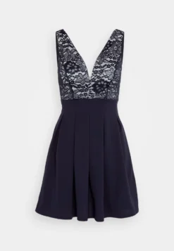 Wal G Belle V Neck Skater Dress - Cocktailjurk - Navy/White -Wal G Verkoopwinkel ca896ebeba01478d8c3caf0e7a930492 scaled