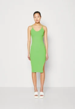 Wal G Cruise Collection Libby Strappy Midi Dress - Jerseyjurk - Leaf Green
