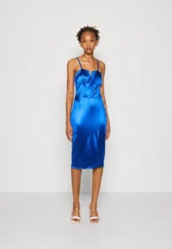 Wal G Saira Midi - Etui-Jurk - Electric Blue
