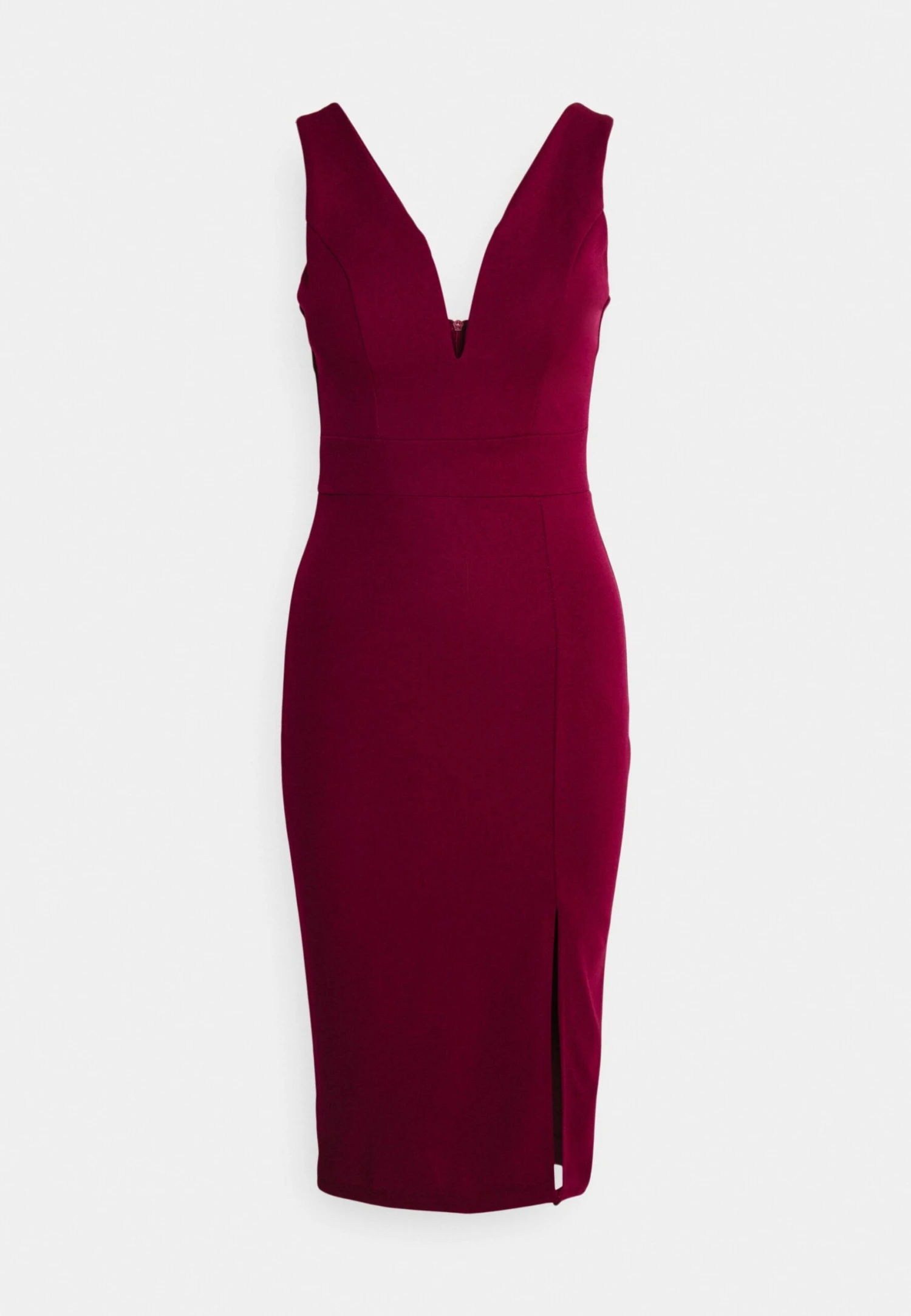 V Neck Midi - Cocktailjurk - Berry Wine 5 V Neck Midi - Cocktailjurk - Berry Wine - Afbeelding 5
