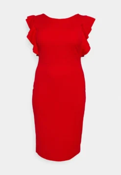 Rusie Ruffle Midi - Cocktailjurk - Red -Wal G Verkoopwinkel d3a2dde6b1cc4a72af3a4c903a0e4ed8 scaled