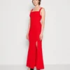 Wal G Maya Square Neck Maxi - Jerseyjurk - Red