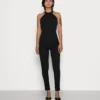 Wal G Chenise Halter Neck- Jumpsuit - Black