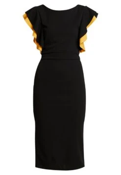 Wal G Kelly Ruffle Sleeve Midi Dress - Cocktailjurk - Black 8 Wal G Kelly Ruffle Sleeve Midi Dress - Cocktailjurk - Black -Wal G Verkoopwinkel d759714ca54b49459176c6d97543331a