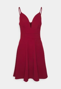 Wal G Vincent Skater Dress - Jerseyjurk - Wine -Wal G Verkoopwinkel d7efbfcf340f43faa83eafbd3e8124d9 scaled