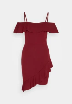 Wal G Revra Strappy Frill Skater - Cocktailjurk - Berry Wine -Wal G Verkoopwinkel d82c1097196d40ba92792c8f4994e6c9 scaled