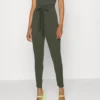 Wal G Jimmy Tie Back - Jumpsuit - Khaki Green