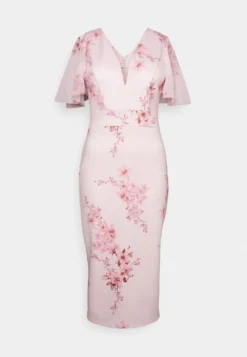 Wal G Wedding Jamie Flare Sleeve Midi - Etui-Jurk - Pink -Wal G Verkoopwinkel e29c81b2bccc4a7ba596d0e8c75d653d scaled