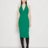 Wal G Jack Halter Neck Midi - Jerseyjurk - Leaf Green