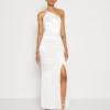 Wal G Chantal One Shoulder Maxi - Galajurk - White